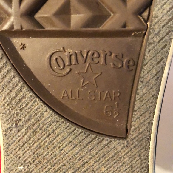 Red high top converse - Picture 8 of 13